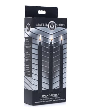 Master Series Fetish Drip Candles – Dark Drippers Set of 3 by Master Series product image