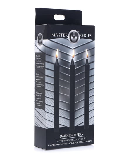 Master Series Fetish Drip Candles – Dark Drippers Set of 3 by Master Series product image