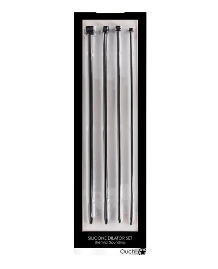 Shots Ouch Urethral Sounding Dilator Set – Black by Ouch product image