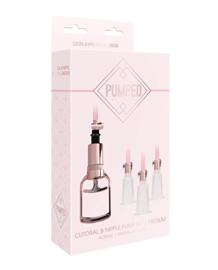 Shots Pumped Clitoral & Nipple Pump Set – Medium Rose Gold by Pumped product image