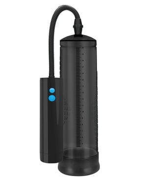 Shots Pumped Rechargeable Extreme Power Pump w/Free Silicone Cock Ring – Black by Pumped product image