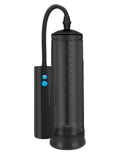 Shots Pumped Rechargeable Extreme Power Pump w/Free Silicone Cock Ring – Black by Pumped product image