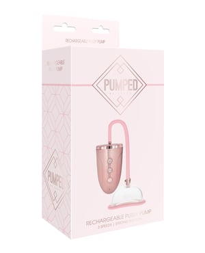 Shots Pumped Automatic Rechargeable Pussy Pump Set – Rose Gold by Pumped product image