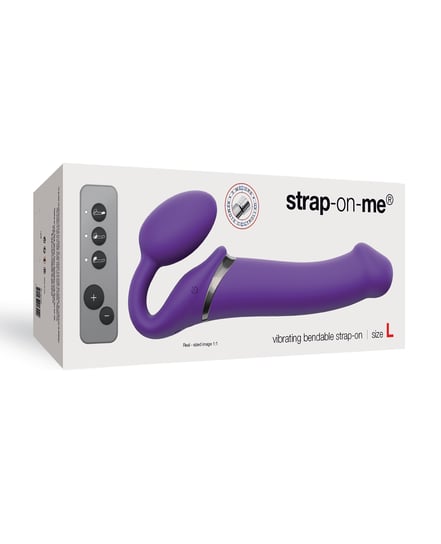 Strap On Me Vibrating Bendable Strapless Strap On Large – Purple by Strap-On-Me product image