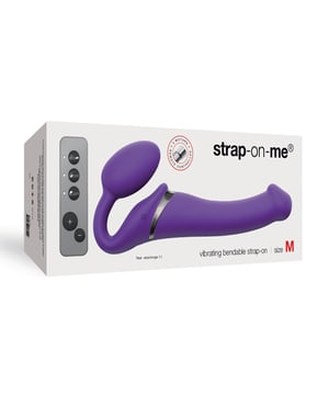 Strap On Me Vibrating Bendable Strapless Strap On Medium – Purple by Strap-On-Me product image