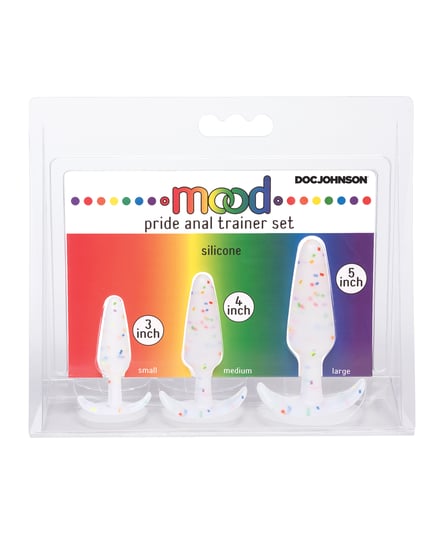Mood Pride Anal Trainer Set – Multi Colored Set of 3 by Mood product image