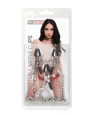 Lux Fetish Adjustable Nipple Clips & Clit Clamp by Lux product image