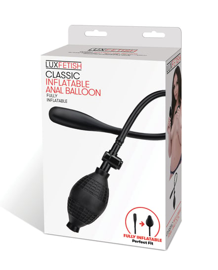 Lux Fetish Classic Inflatable Anal Balloon – Black by Lux product image