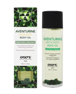 EXSENS of Paris Organic Body Oil w/Stones – Adventurine Avocado 100 ml by Exsens product image