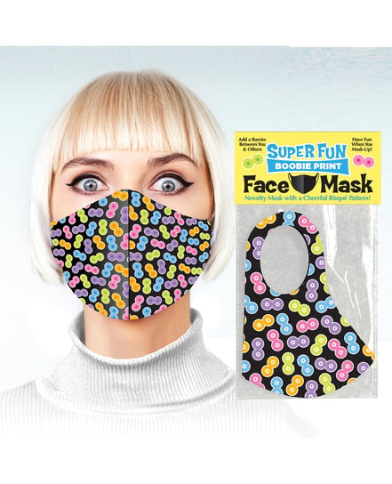 Super Fun Boobie Print Mask by Little Genie product image