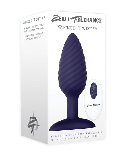 Zero Tolerance Wicked Twister Anal Rechargeable – Purple by Zero Tolerance product image