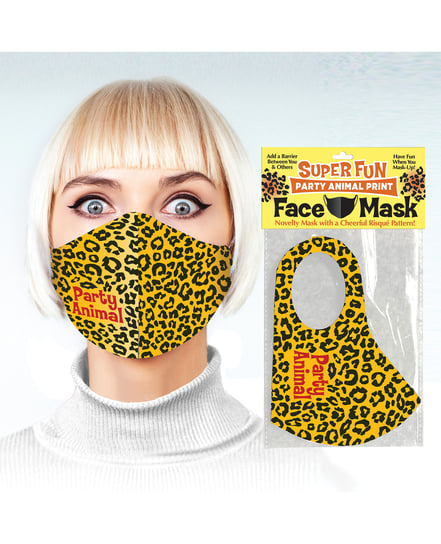 Super Fun Party Animal Print Mask by Little Genie product image