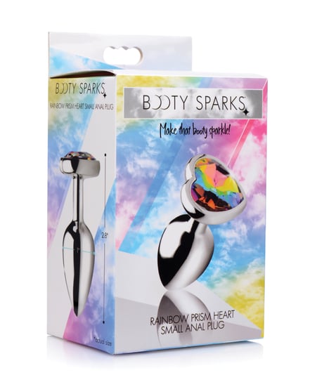 Booty Sparks Rainbow Prism Heart Anal Plug – Small by BootySparks product image
