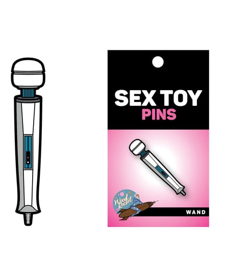 Wood Rocket Sex Toy Wand Pin – White by Wood Rocket product image