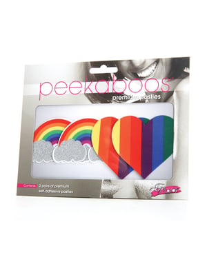 Peekaboos Pride Glitters Rainbows & Hearts – Pack of 2 by Peekaboos product image