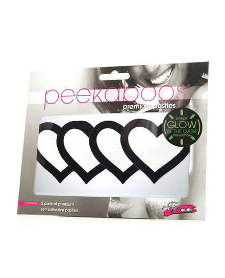 Peekaboo Glow in the Dark Hearts – Pack of 2 by Peekaboos product image