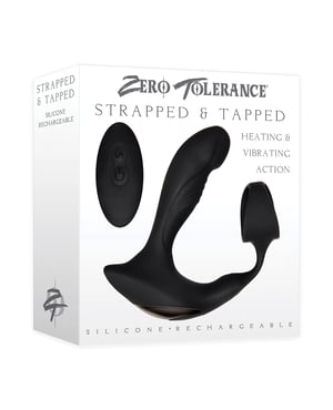 Zero Tolerance Strapped & Tapped Rechargeable Prostate Vibrator – Black by Zero Tolerance product image