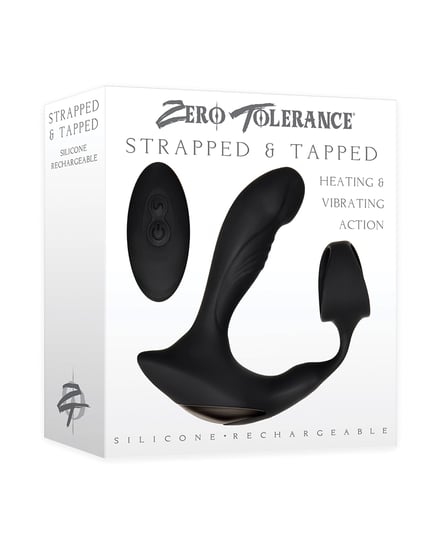 Zero Tolerance Strapped & Tapped Rechargeable Prostate Vibrator – Black by Zero Tolerance product image