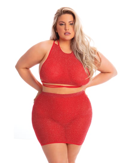 Pink Lipstick Midnight Sun Skirt Set Red QN by Pink Lipstick product image