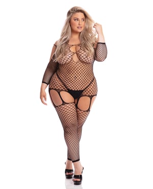 Pink Lipstick In My Head Net Bodystocking Black QN by Pink Lipstick product image