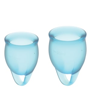 Satisfyer Feel Confident Menstrual Cup – Light Blue by Satisfyer product image