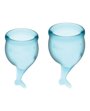 Satisfyer Feel Secure Menstrual Cup – Light Blue by Satisfyer product image