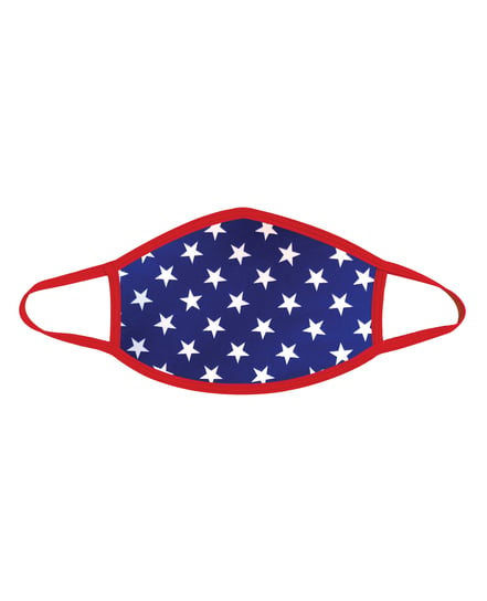 Neva Nude Murica USA Blue Star Mask w/100% Cotton Liner Red MD by Neva Nude product image