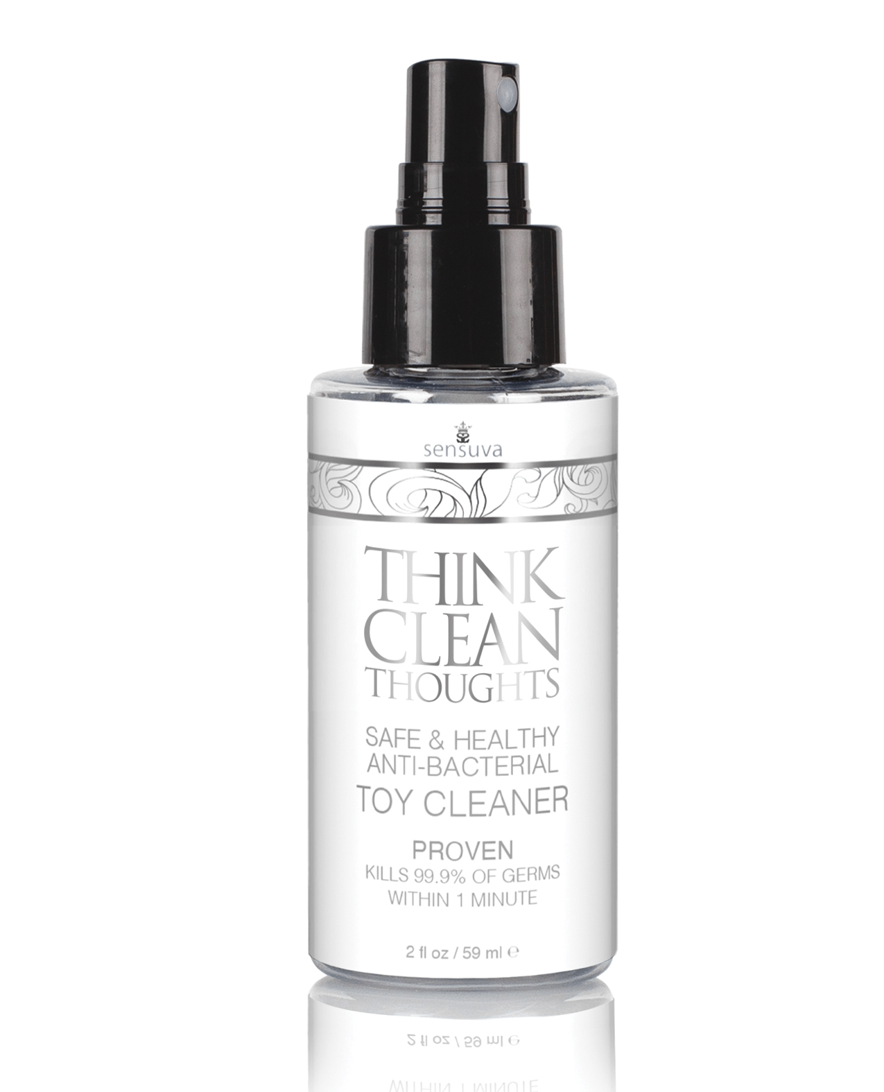 Sensuva Think Clean Thoughts Anti Bacterial Toy Cleaner – 2 oz Bottle by Sensuva product image