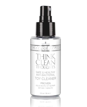Sensuva Think Clean Thoughts Anti Bacterial Toy Cleaner – 2 oz Bottle by Sensuva product image