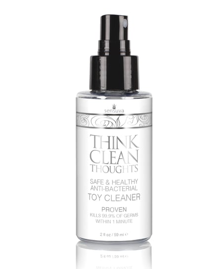 Sensuva Think Clean Thoughts Anti Bacterial Toy Cleaner – 2 oz Bottle by Sensuva product image
