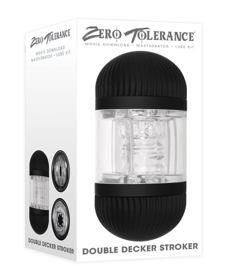 Zero Tolerance Double Decker Stroker – Black/Clear by Zero Tolerance product image