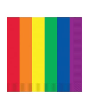 Pride Luncheon Napkins – Rainbow Pack of 16 by Beistle product image