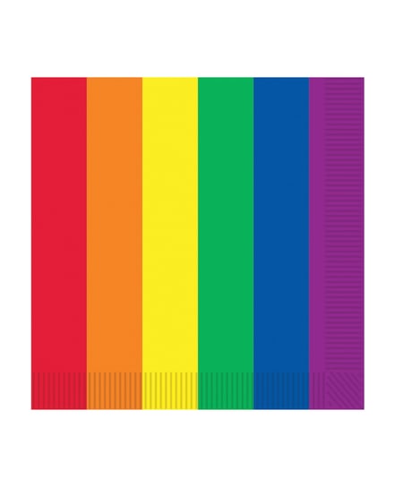 Pride Luncheon Napkins – Rainbow Pack of 16 by Beistle product image
