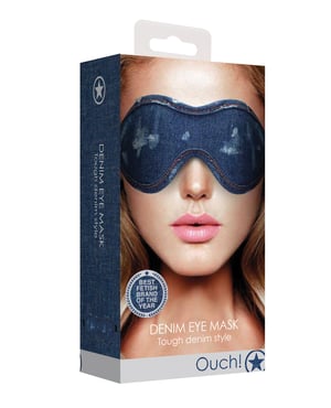 Shots Denim Eye Mask – Blue by Shots product image