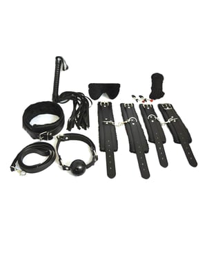 Plesur Everything Bondage 12 Piece Kit – Black by Plesur product image