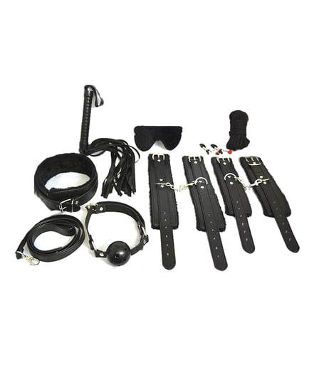 Plesur Everything Bondage 12 Piece Kit – Black by Plesur product image