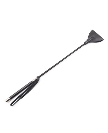 Plesur 21″ Wide Tip Leather Crop – Black by Plesur product image