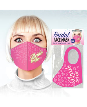 Bride to be Face Mask – Pink by Little Genie product image