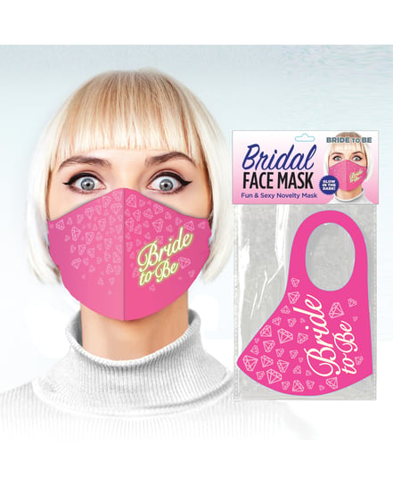 Bride to be Face Mask – Pink by Little Genie product image