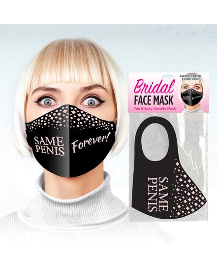 Same Penis Forever Face Mask – Black by Little Genie product image