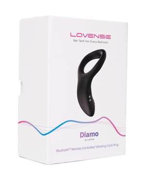 Lovense Diamo Cock Ring – Black by Lovense product image
