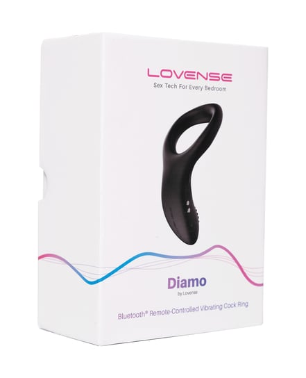 Lovense Diamo Cock Ring – Black by Lovense product image