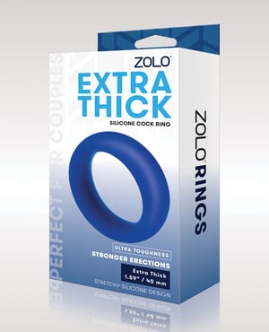 ZOLO Extra Thick Silicone Cock Ring – Blue by ZOLO product image