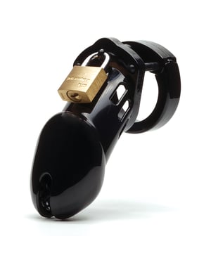 CB-6000 3 1/4″ Cock Cage & Lock Set – Black by CB-6000 product image