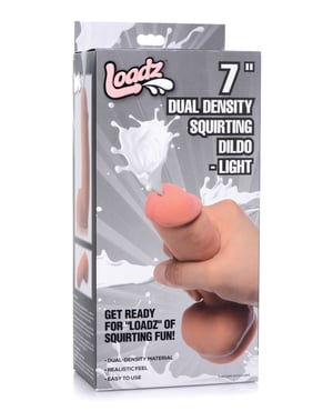 Loadz 7″ Dual Density Squirting Dildo – Light by Loadz product image