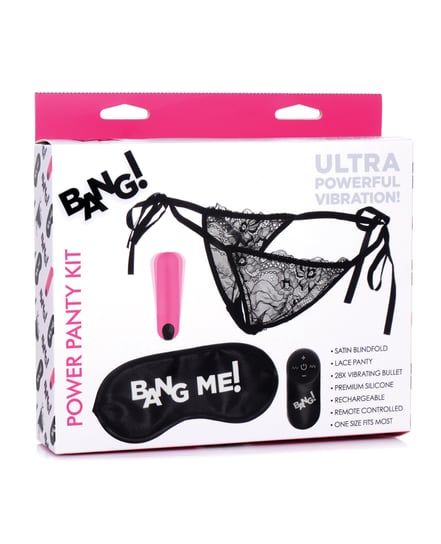 Bang! Power Panty & Blindfold Kit – Pink by Bang! product image