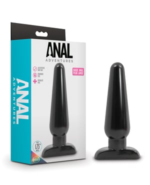 Blush Anal Adventures Basic Anal Plug – Large Black by Anal Adventures product image