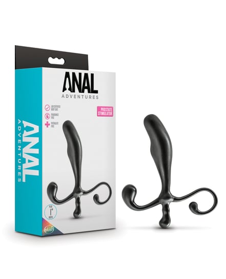 Blush Anal Adventures Prostate Stimulator – Black by Anal Adventures product image