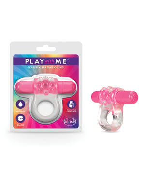Blush Play With Me Teaser Vibrating C Ring – Pink by Play With Me product image