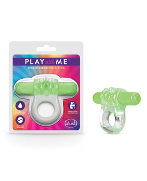 Blush Play With Me Teaser Vibrating C Ring – Green by Play With Me product image